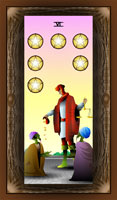 Six of pentacles