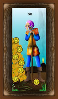 Seven of pentacles