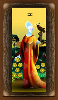 Nine of pentacles